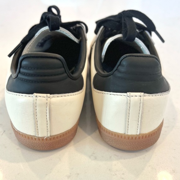 Adidas Samba Cream and Black Sneakers - Women Size 7 - Picture 5 of 7